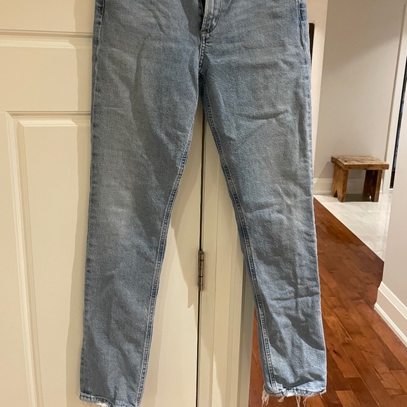 Aritzia AGOLDE jeans size 24 light wash - Picture 6 of 10